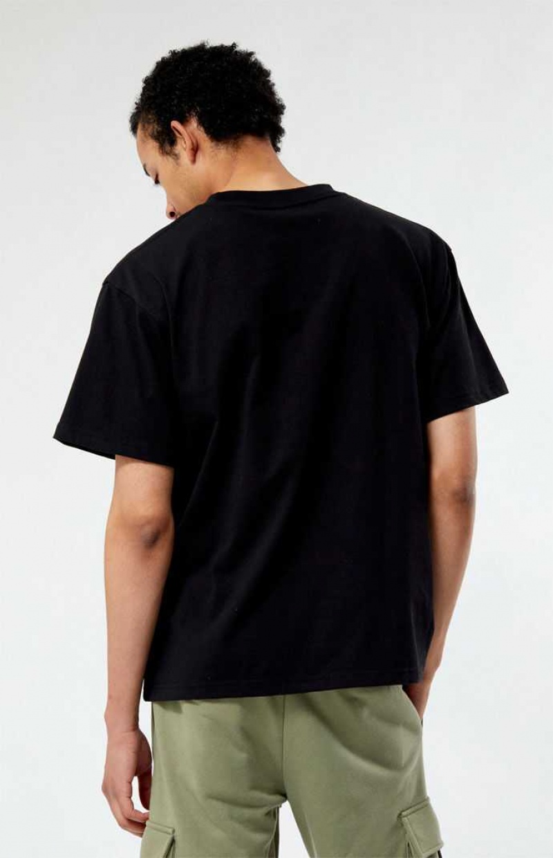 T-shirt PacSun Black Premium Hombre Negras | HAKNB8246