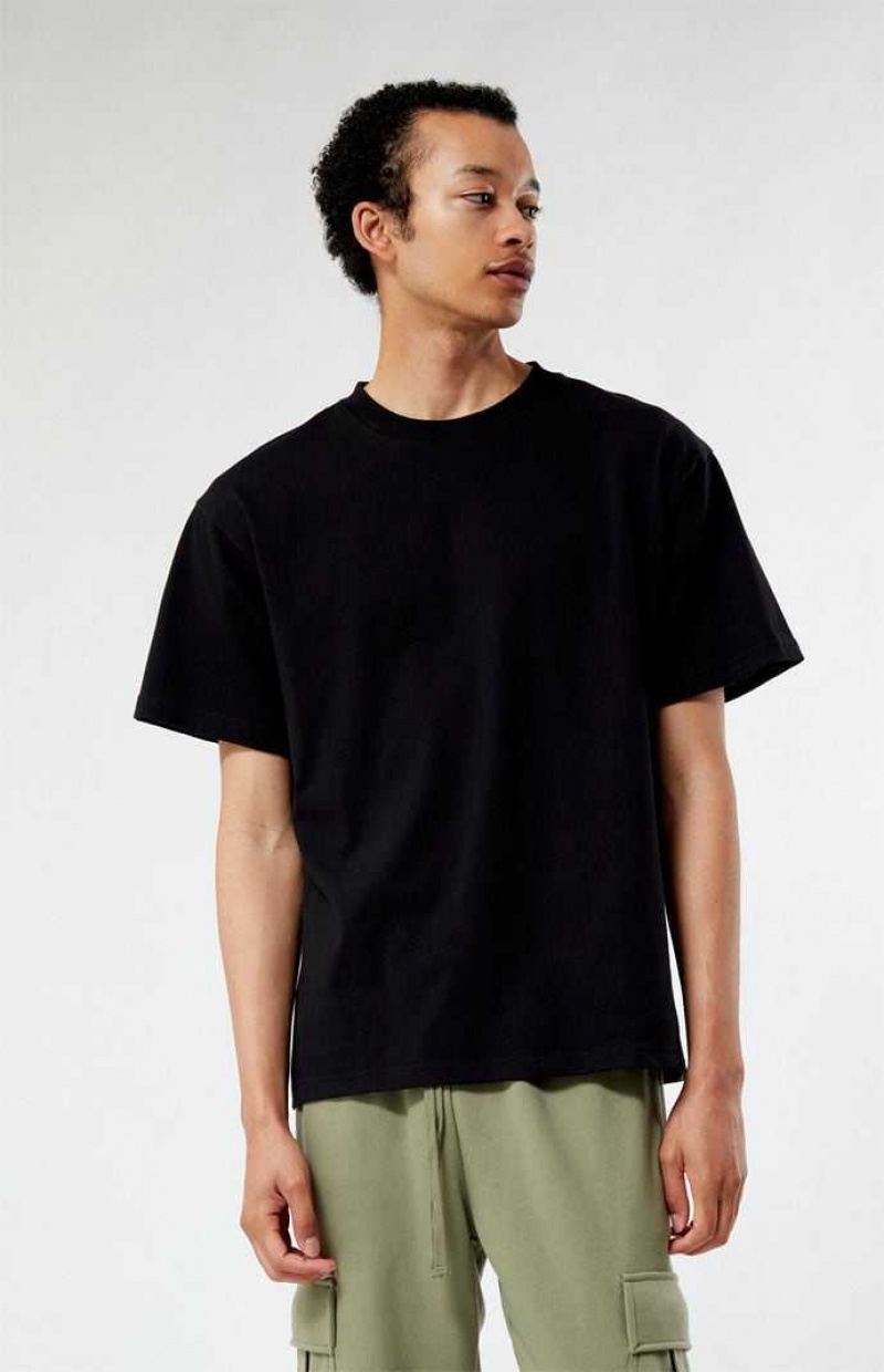 T-shirt PacSun Black Premium Hombre Negras | HAKNB8246