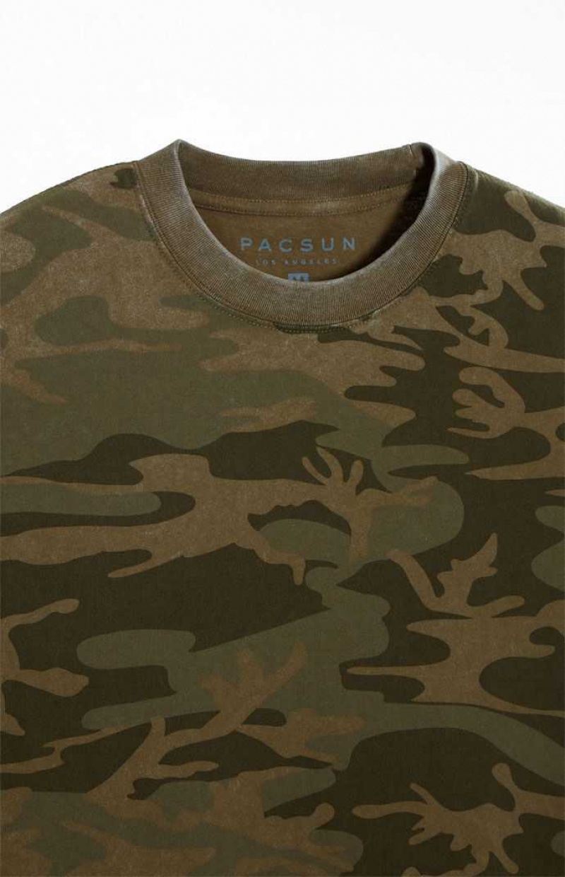 T-shirt PacSun Camouflage Premium Hombre CAMOUFLAGE | UCAHR0761