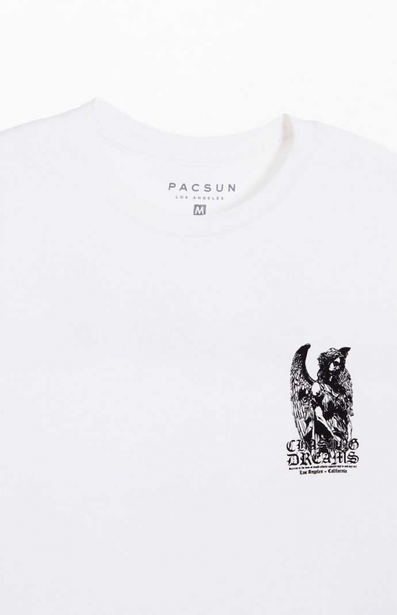 T-shirt PacSun Chasing Dreams Hombre Blancas | JIWCX4275