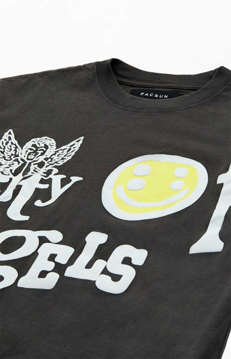 T-shirt PacSun City of Angels LA Hombre Negras | OAVIQ3678