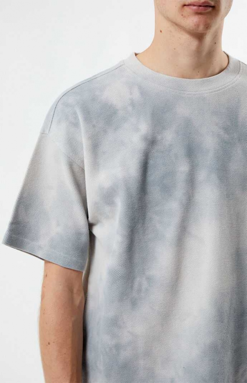 T-shirt PacSun Cloud Dye Hombre Gris | AYWFT2940