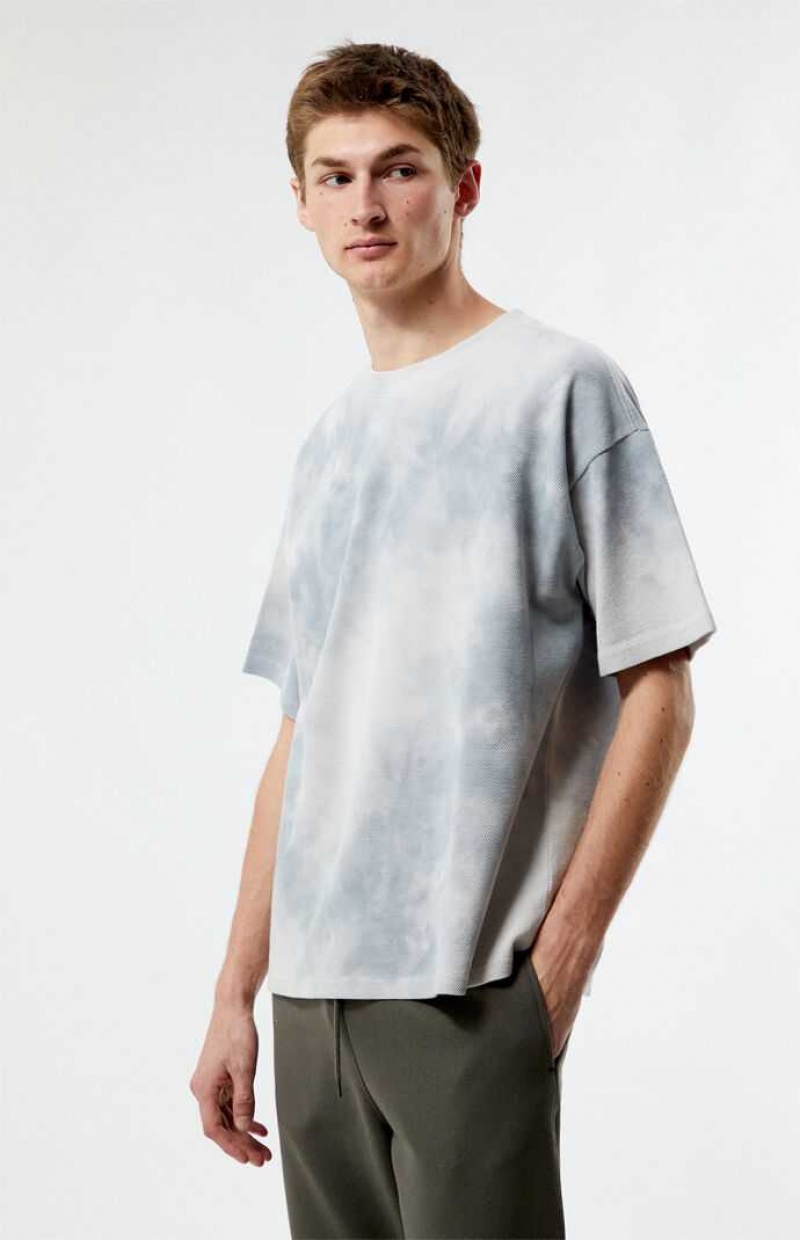 T-shirt PacSun Cloud Dye Hombre Gris | AYWFT2940