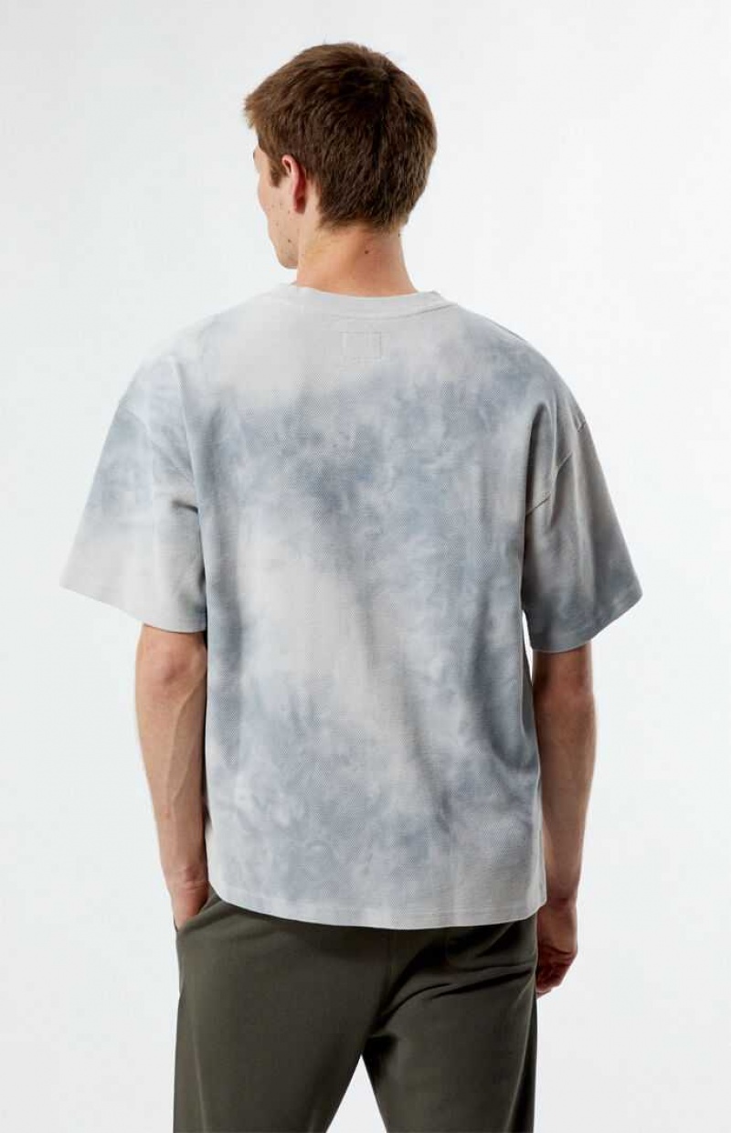 T-shirt PacSun Cloud Dye Hombre Gris | AYWFT2940