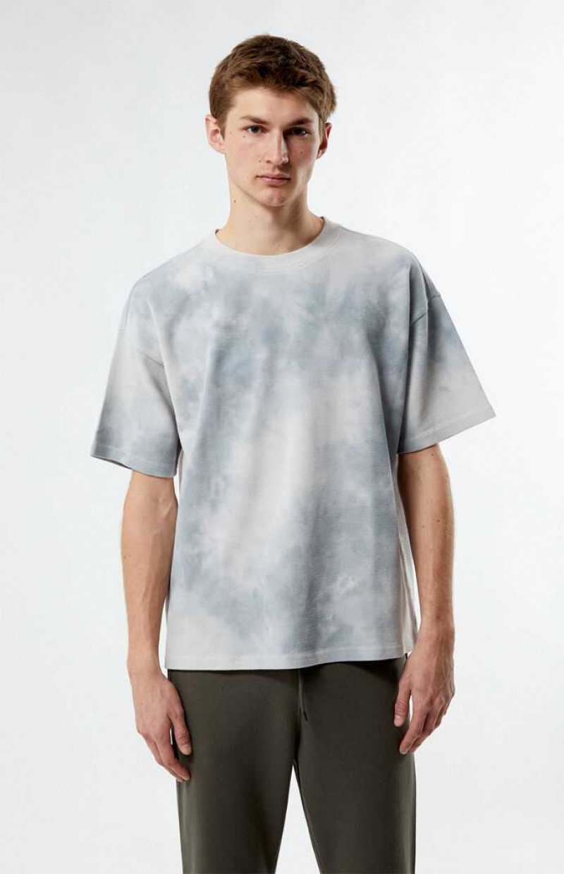 T-shirt PacSun Cloud Dye Hombre Gris | AYWFT2940