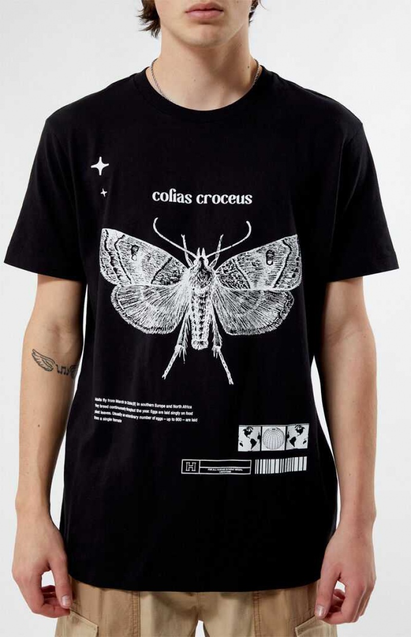 T-shirt PacSun Croceus Hombre Negras | VSXBR2045