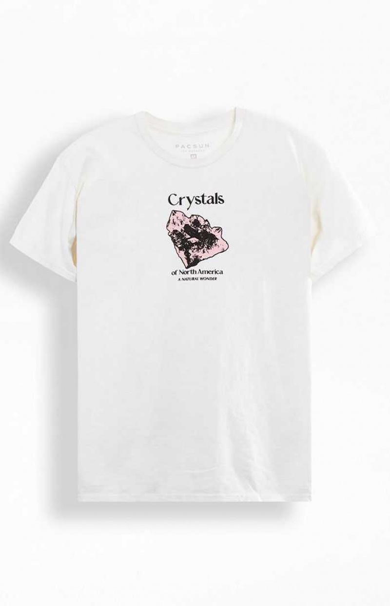 T-shirt PacSun Crystals Hombre Blancas | HYEBC6193