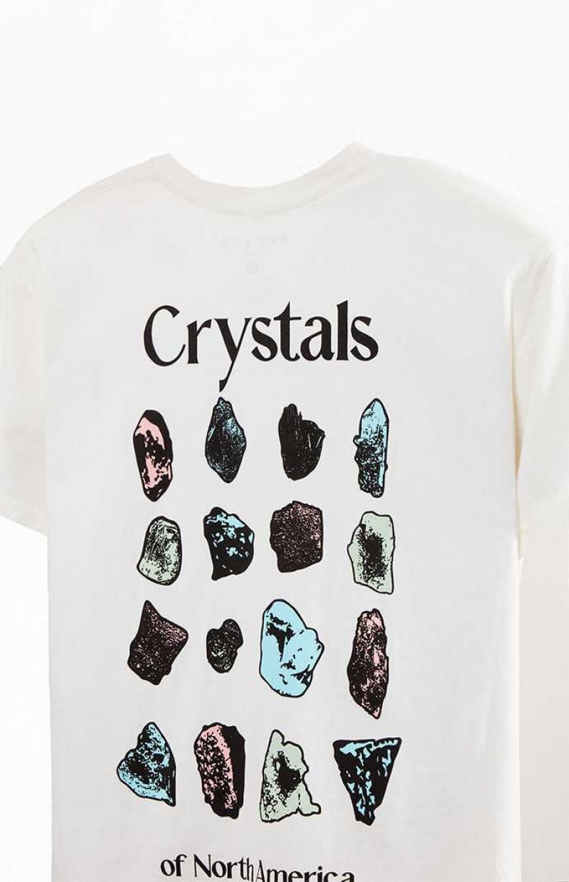 T-shirt PacSun Crystals Hombre Blancas | HYEBC6193