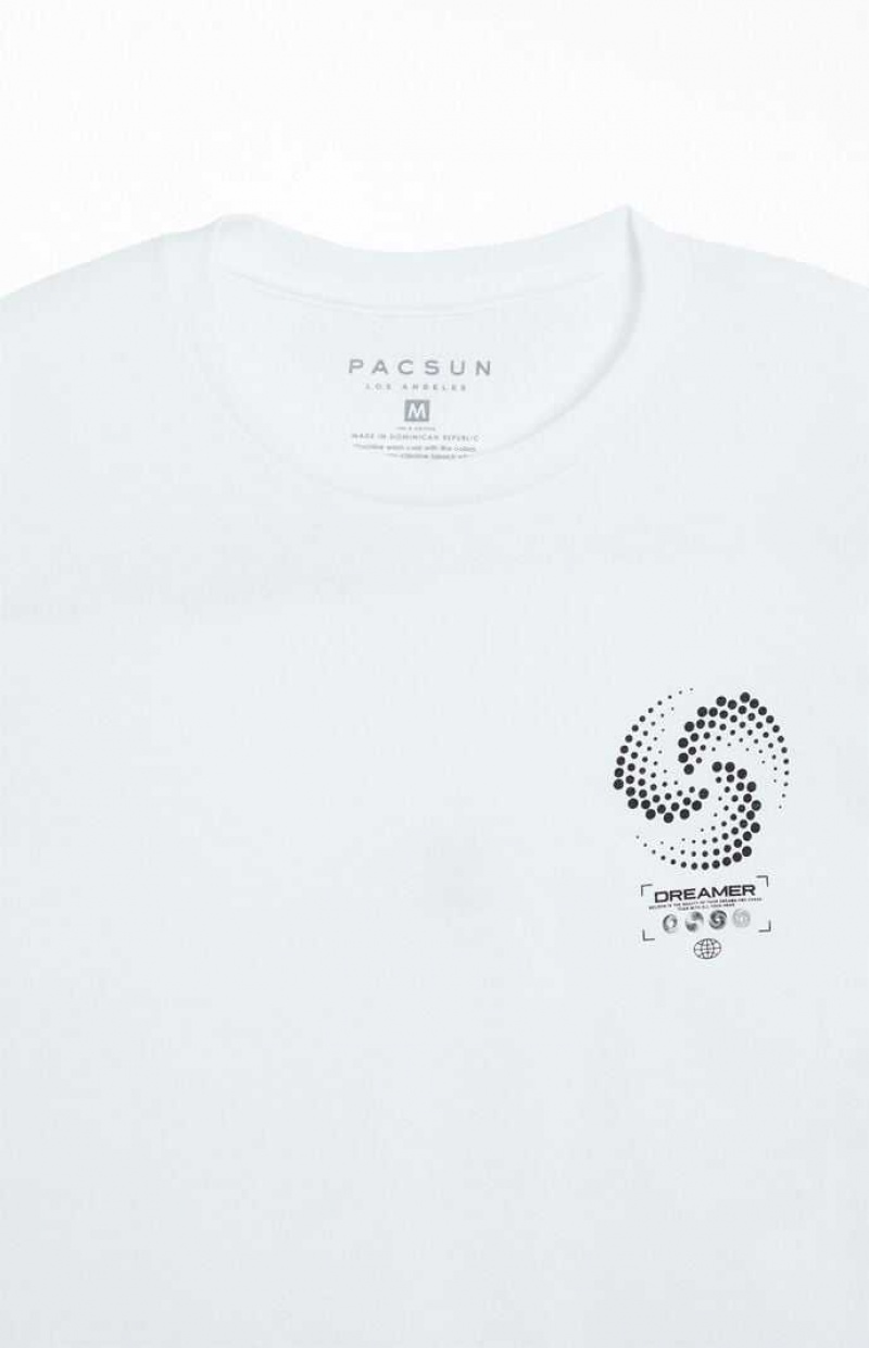 T-shirt PacSun Dreamer Hombre Blancas | PGOHE5073