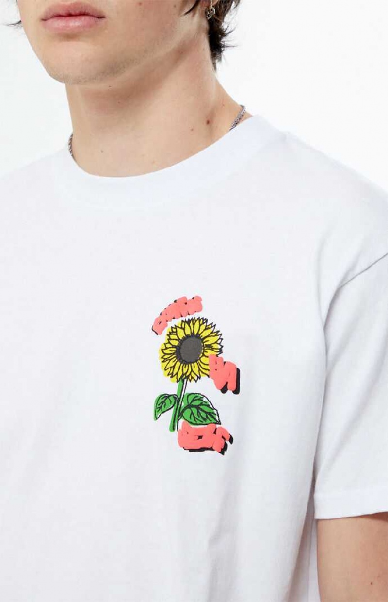 T-shirt PacSun Express Ya Self Cropped Hombre Blancas | NUYSH8651