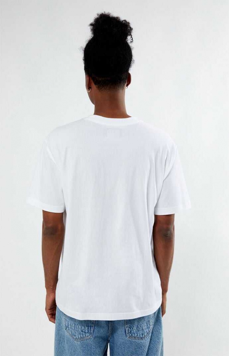 T-shirt PacSun Mills Hombre Blancas | RFIXL1246