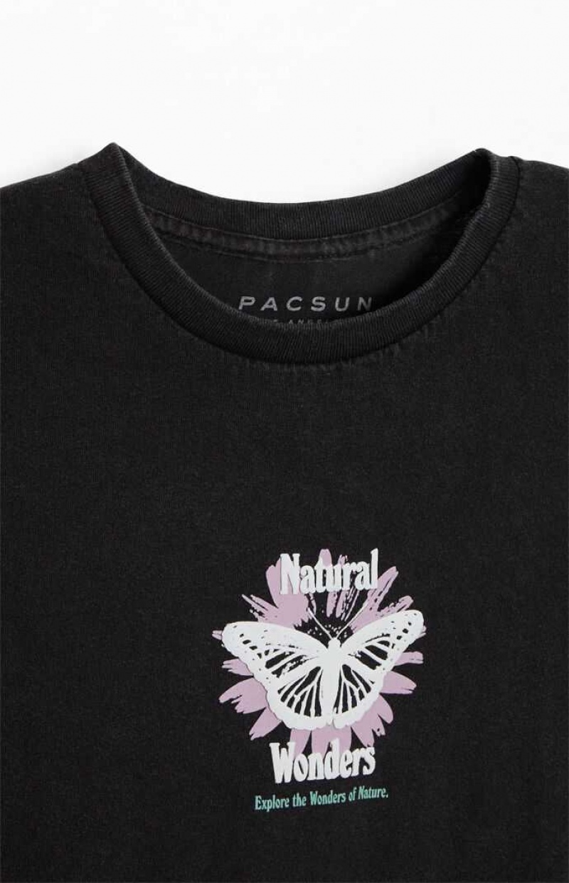 T-shirt PacSun Natural Wonders Hombre Negras | TZJOF8025