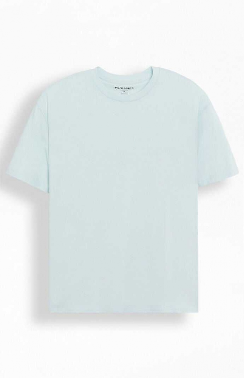 T-shirt PacSun PS Basics Reece Hombre Azules Claro | NYAXR9107