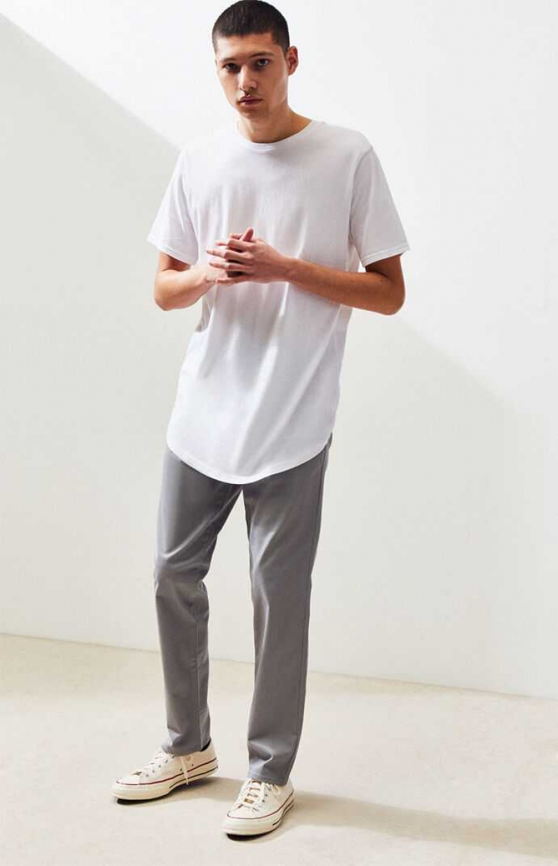 T-shirt PacSun PS Basics Willem Scallop Hombre Blancas | NBTFX1328