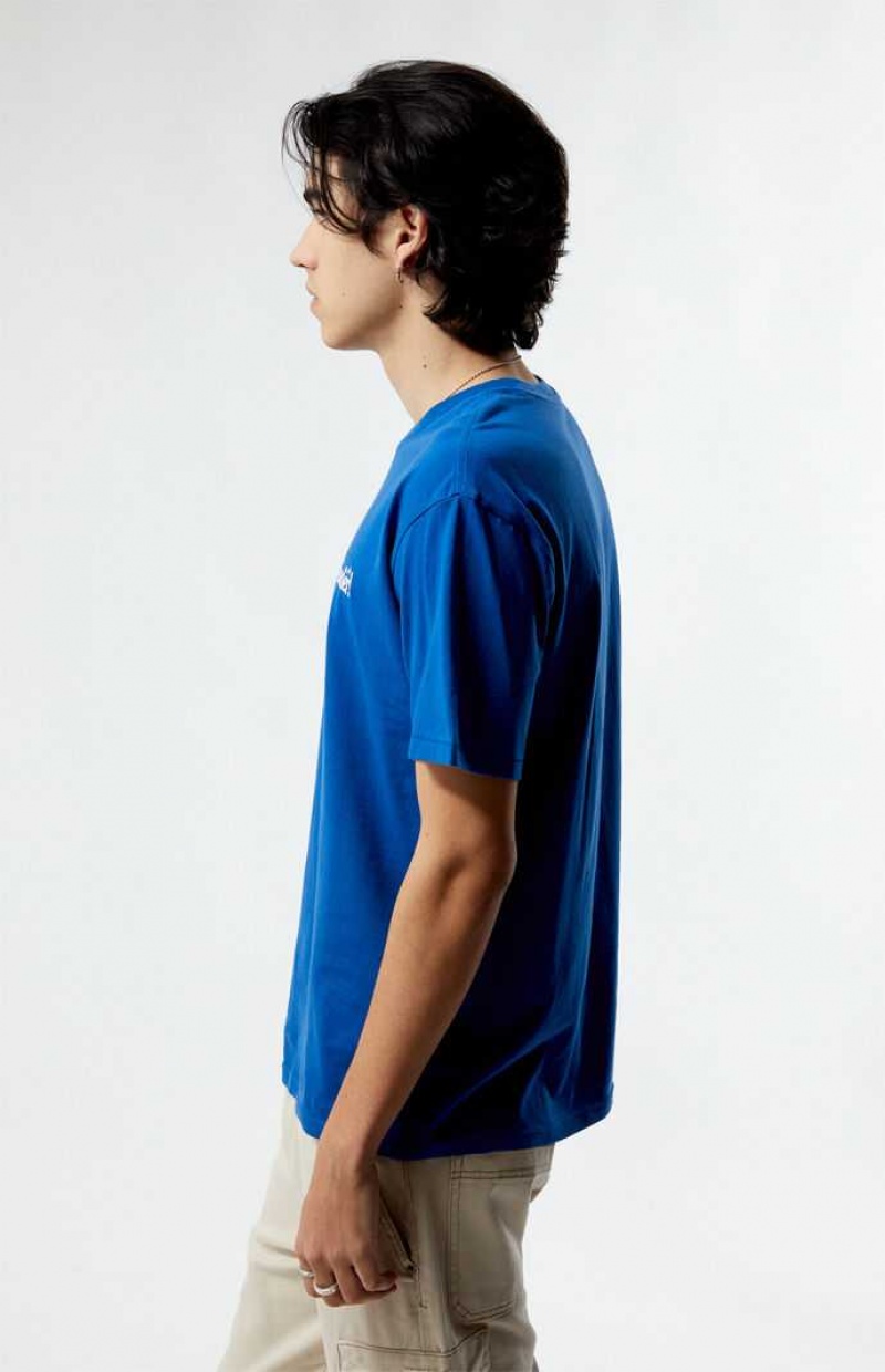 T-shirt PacSun PS Basics Wonder Hombre Azules | FQWSX2384