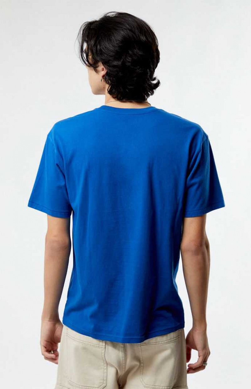 T-shirt PacSun PS Basics Wonder Hombre Azules | FQWSX2384