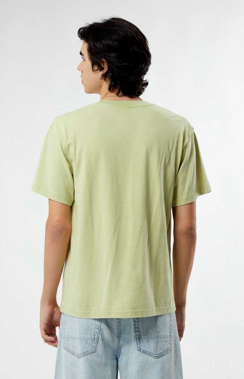 T-shirt PacSun Pacific Sunwear Trippy Hombre Verde | MAGNJ9407