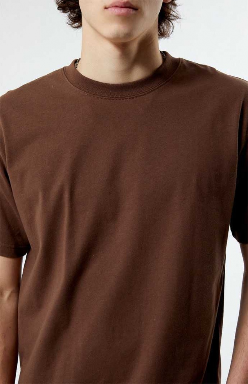 T-shirt PacSun Premium Hombre Marrones | FKAGQ1923