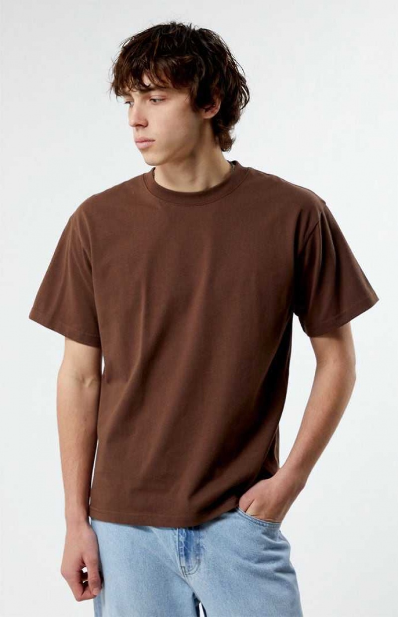 T-shirt PacSun Premium Hombre Marrones | FKAGQ1923