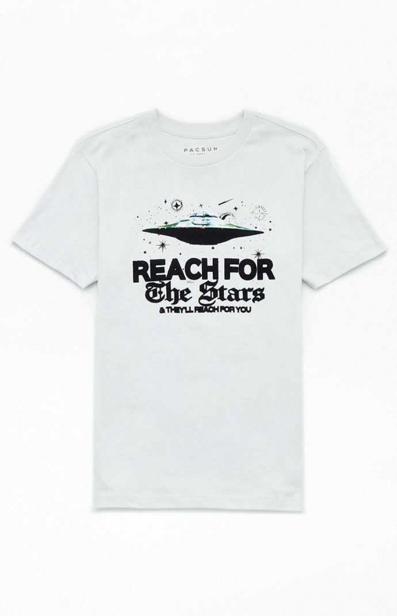 T-shirt PacSun Reach For The Stars Hombre Blancas | JIXMO8912