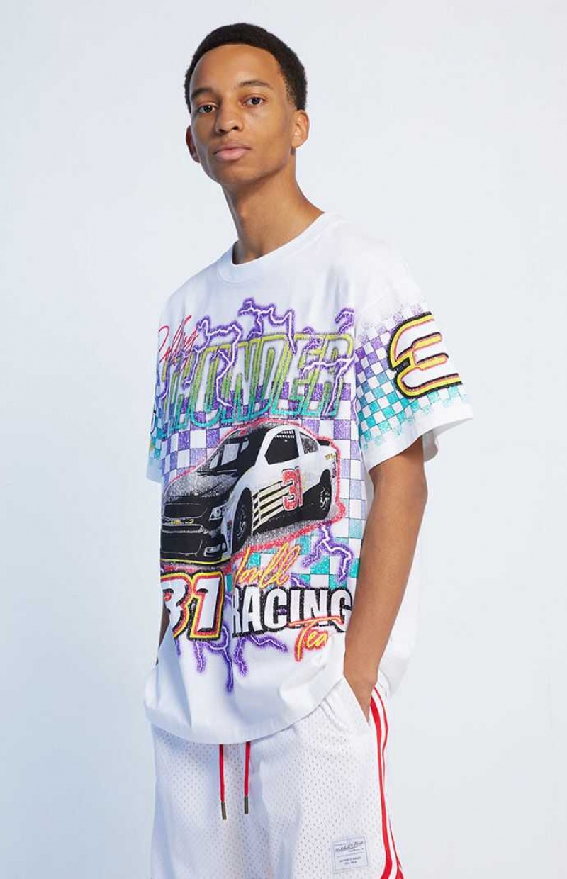 T-shirt PacSun Rolling Thunder Oversized Hombre Blancas | XWMCP4376