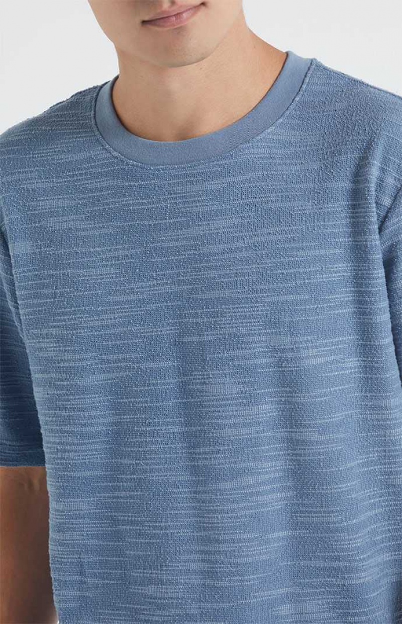 T-shirt PacSun Slate Blue Scout Texture Hombre Azules | LOAYI6974