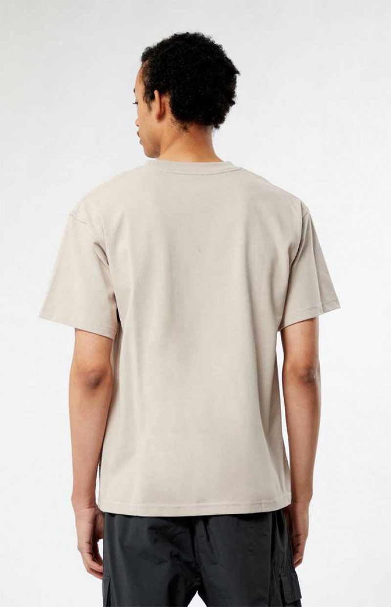 T-shirt PacSun Tan Premium Hombre Marrones | BJQUR7831