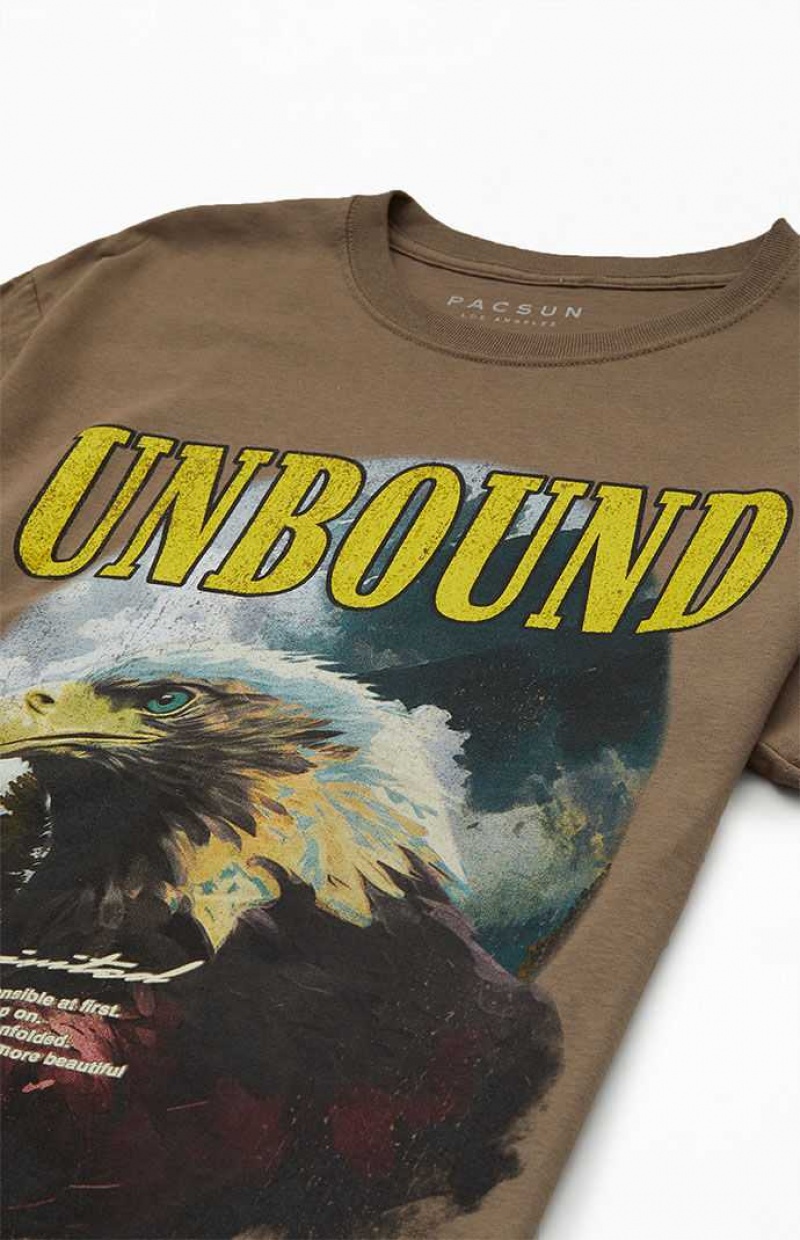 T-shirt PacSun Unbound Hombre Marrones | ROIBA1590