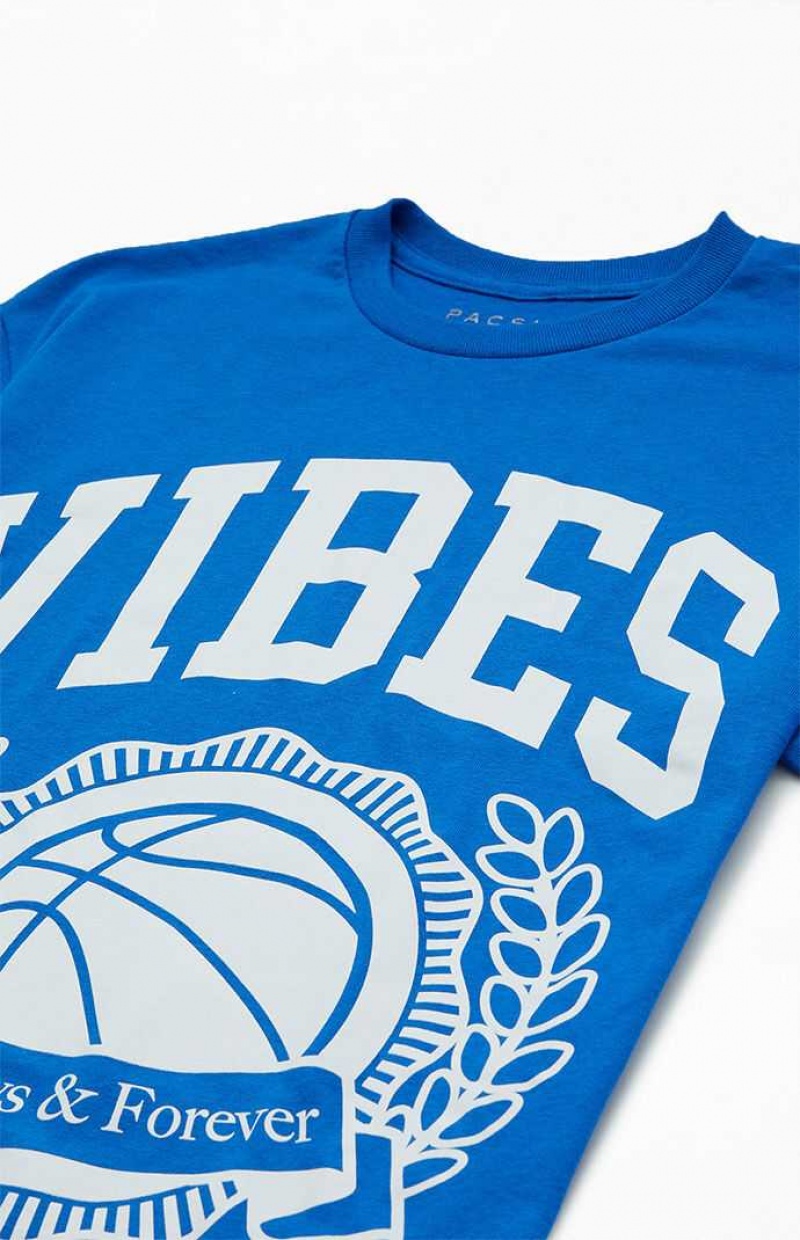 T-shirt PacSun Vibes Sports Hombre Azules | OETAQ0825