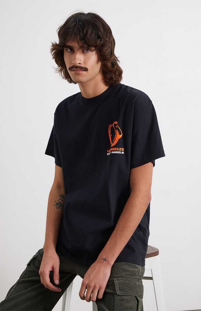 T-shirt PacSun Where Dreams Are Made Oversized Hombre Negras | HXLMO3748